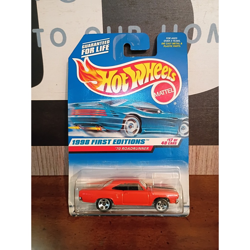 Hot Wheels 1998 First Editions 70 Roadrunner Orange #17/40 Collector 661 Mattel
